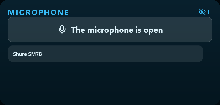 The Microphone widget