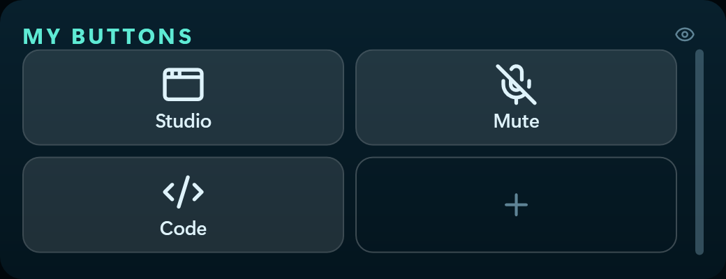 The My buttons widget