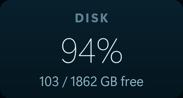 The Disk widget