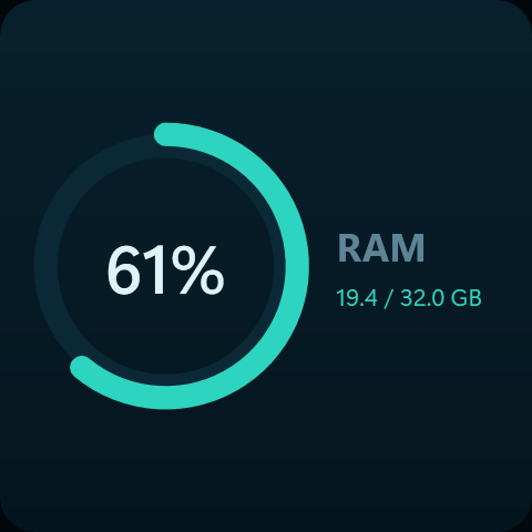 The Memory widget
