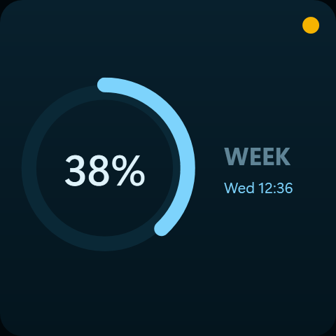 The Claude · Week widget