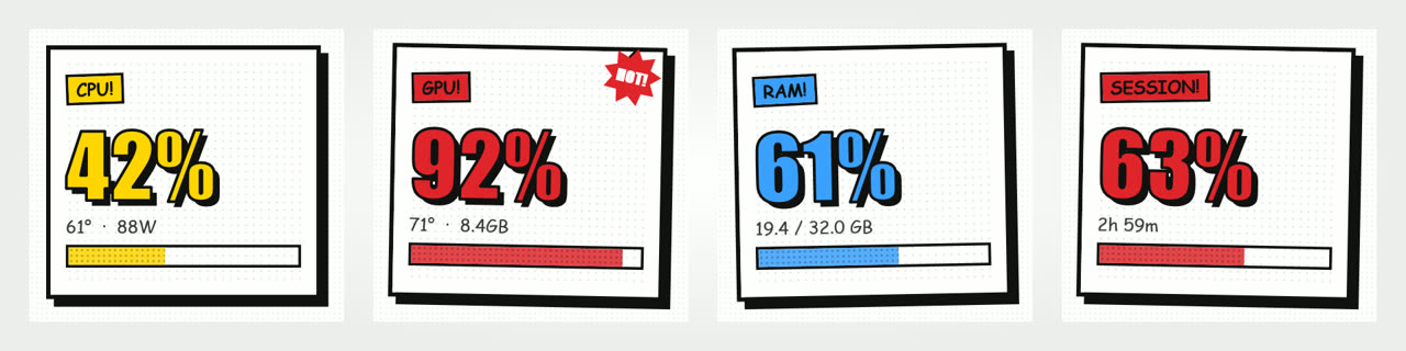 The Panel skin: comic panels with heavy ink borders