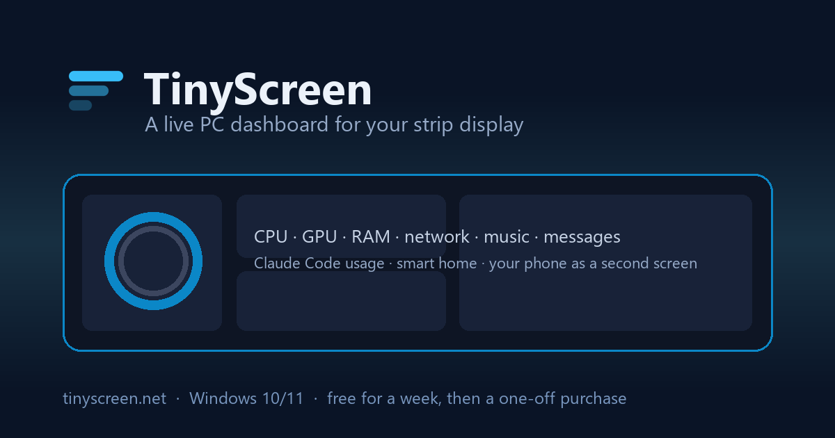TinyScreen social card